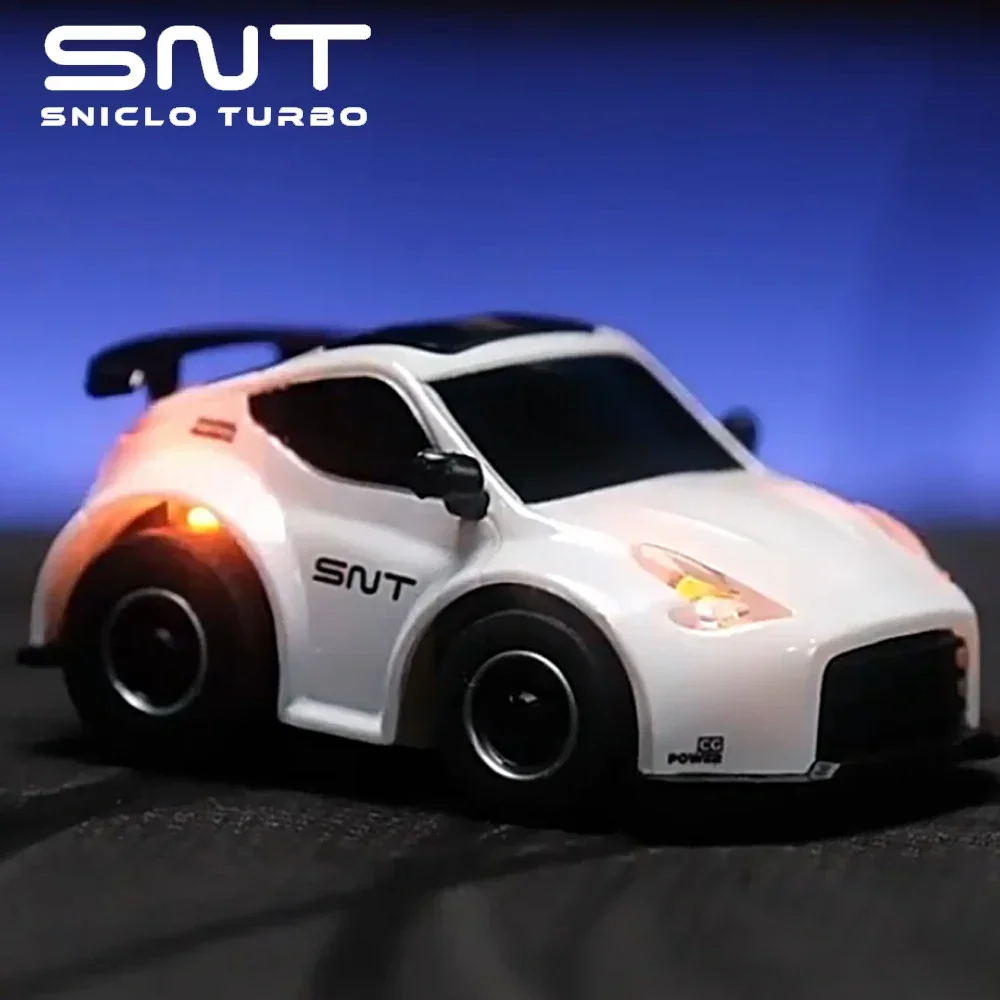 SNT 1:100 Q25-370Z FPV RC Car with Goggles Micro RC Desk Race Table Car Remote Control Car Magnetic Attraction FPVBOX RACE 25mW 4