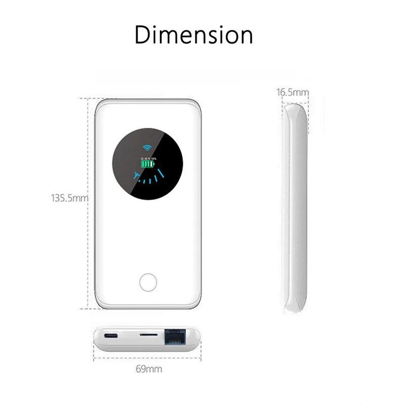 

4G Wi-Fi роутер MiFi 10000 мАч 150 Мбит/с WiFi модем автомобильный Мобильный Wi-Fi беспроводная точка доступа поддержка 10 пользователей со слотом для Sim-карты