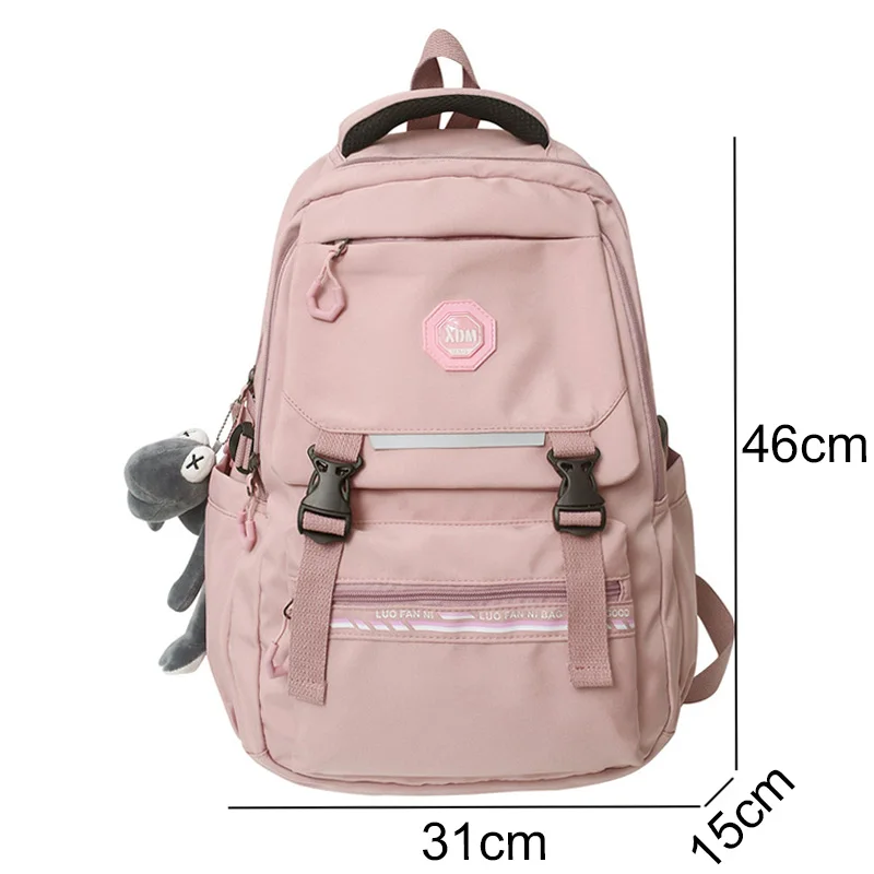 Girl Boy Nylon High Capacity School Bag Male Women College Backpack Lady Men Laptop Student Cool Fashion Female Travel Book Bags