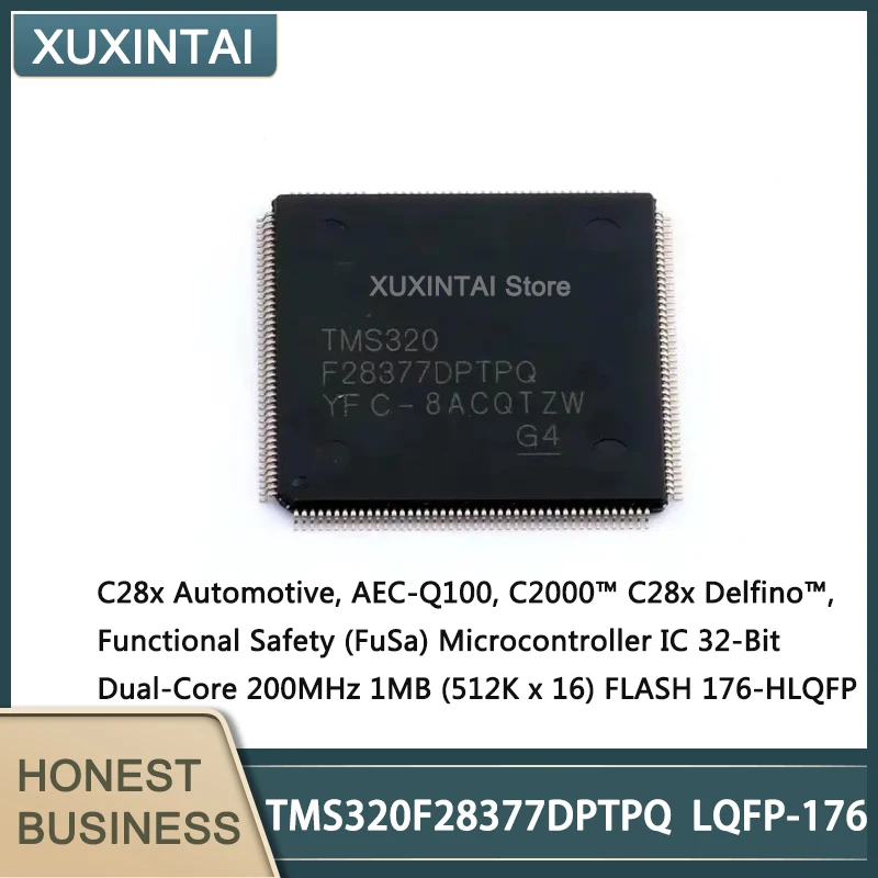 

1~5Pcs New TMS320F28377DPTPQ TMS320 Microcontroller IC 32-Bit Dual-Core 200MHz 1MB (512K x 16) FLASH 176-HLQFP (24x24)