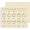 Inkless Microblading Practice Skin Special Brows Head Design Microblading Latex Double Sided Practice sheets for Eyebrow