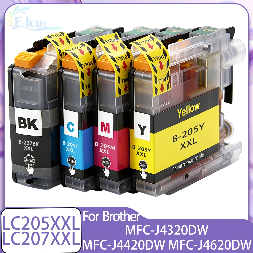 LC205 LC205XXL LC207 LC207XXL Ink Cartridge Compatible For Brother MFC ...