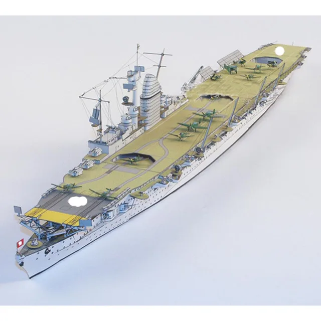 1/400 The Earl Zeppelin Germany Aircraft Carrier 3D Paper Model Manual DIY 1