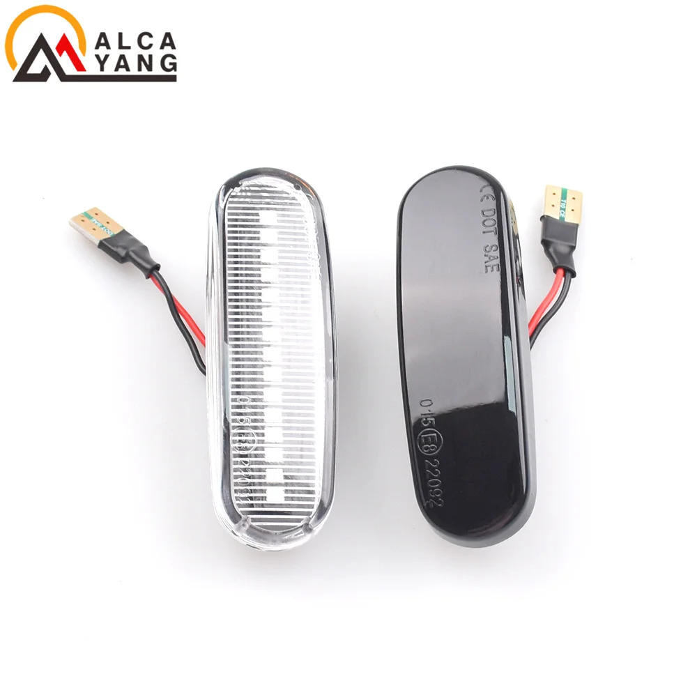 2Pcs ���� LED ���̵� ��Ŀ ����Ʈ ������ ȸ�� ��ȣ ���� Abarth Grande Panda 199 Fiat Punto Evo Idea 350 Fiorino 225