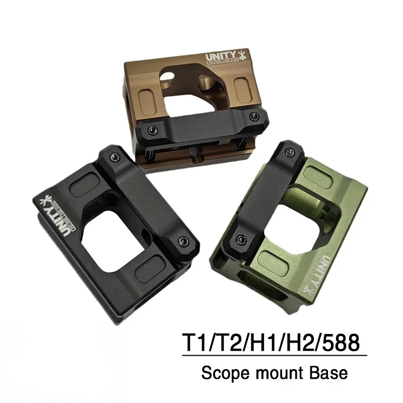 Tactical UNITY Fast Riser Mount For Aimpoint M5s/M5b/T2/R5/Duty RDS Red Dot Sight Scope Universal 20mm Rail Heightening Bracket