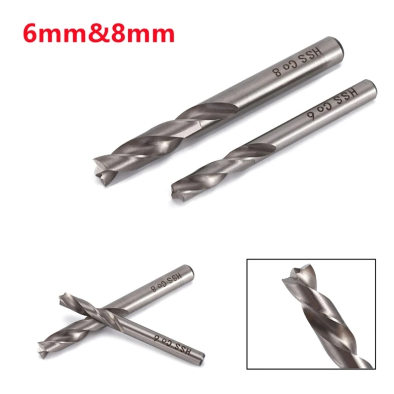 

Heavy Duty 6mm/8mm Spot Weld Drill Bits HSS CO Spot Welding Cutter Excellent Durability Drilling Bits Cutting Accessories