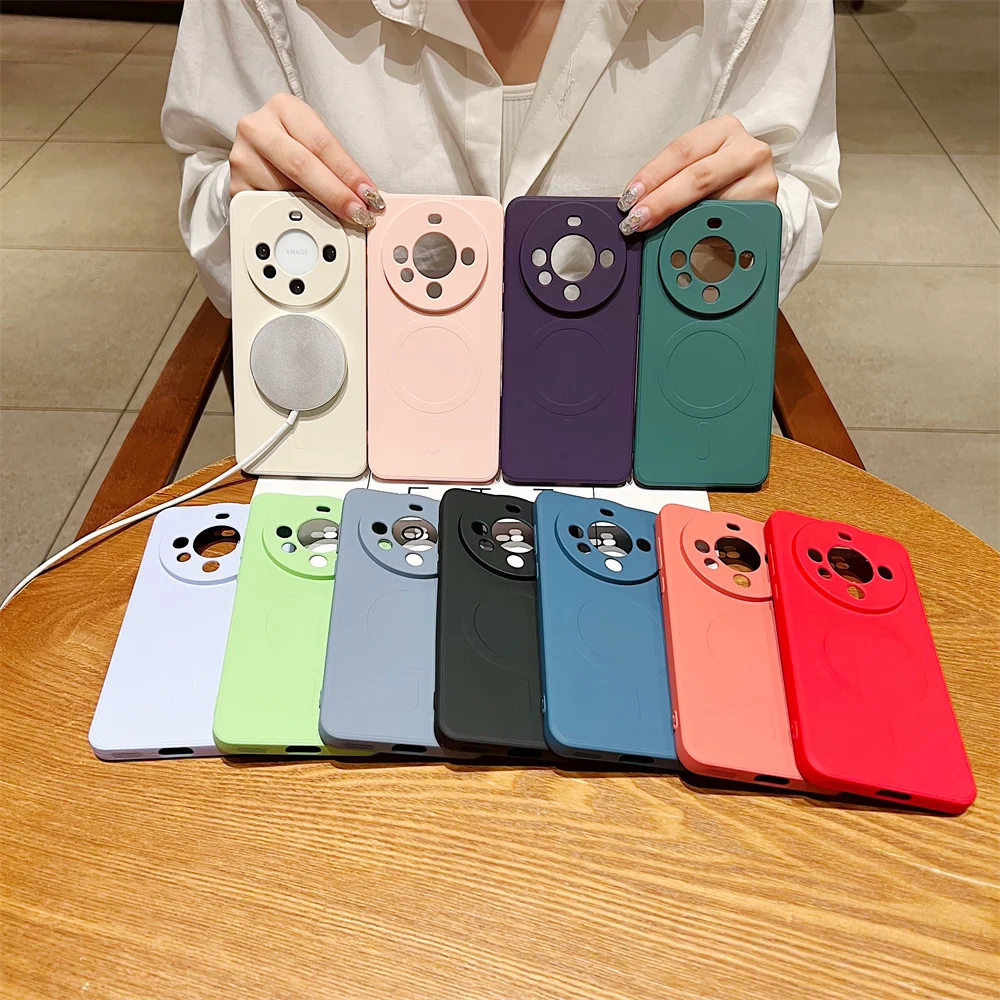 Coque téléphone en silicone liquide magnétique pour huawei pro_voghion.com