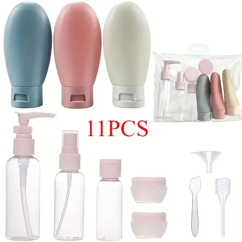 11-Piece Travel Refillable Bottle and Container Set