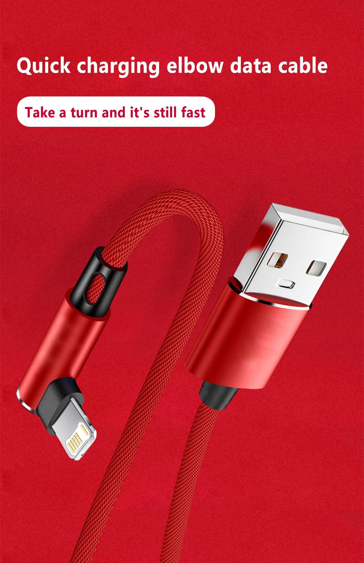 90° USB Lightning Kabel für iPhone