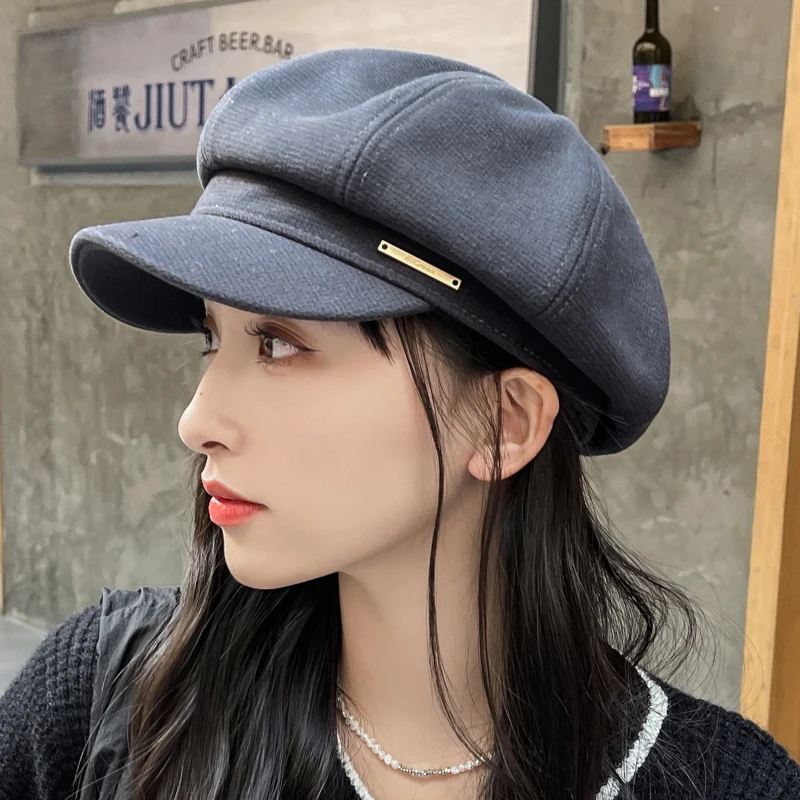 Tanio HT4078 czapka gazeciarza nowy kobiety moda wiosna czapka na sklep