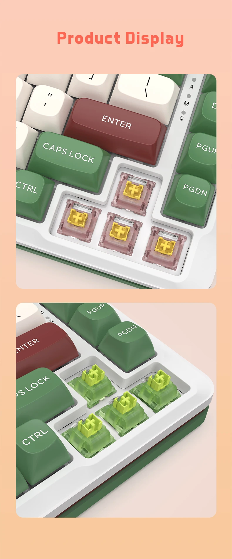 Outemu Silent Peach V3 Switch Lubed Mute Lemon V3 Switches Mechanical Keyboard Linear Tactile 5Pin Hot swap Pre Lubed PA66 POM 18 Sb9f4842405e34f8789412ebe4839876cM