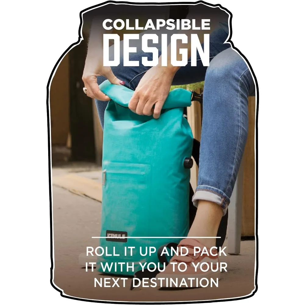 Jaunt Collapsible Backpack Cooler &ndash; Hands Free, 100% Waterproof, 24+ Hours Cooling, Soft Sided Cooler