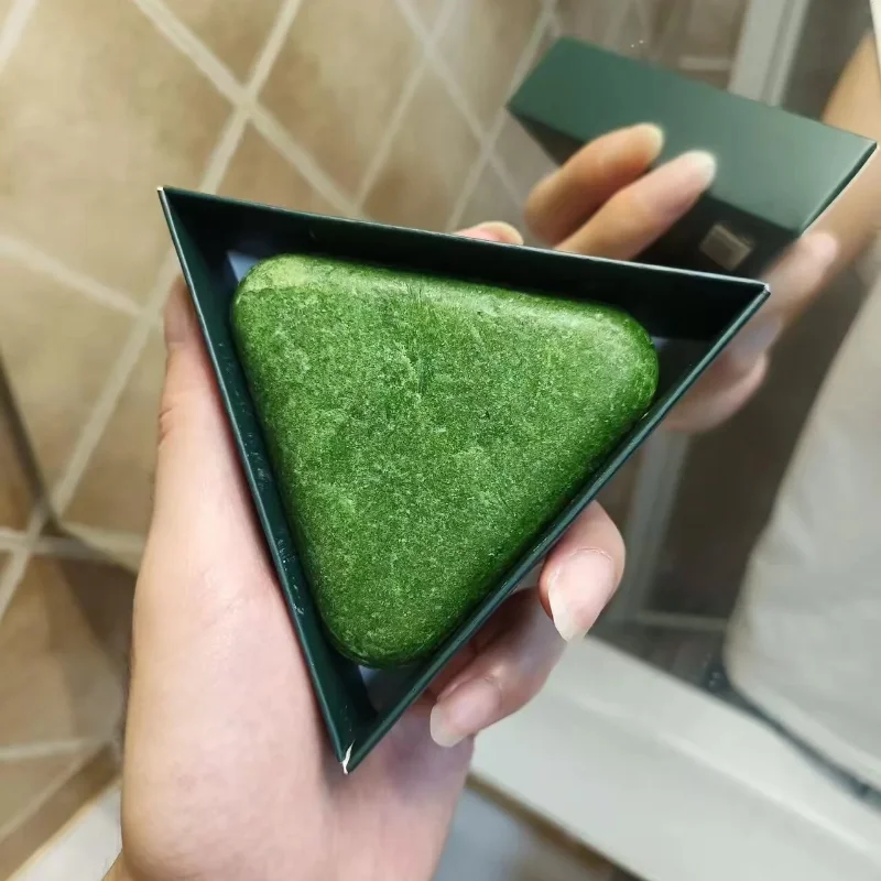 Il sapone shampoo verde Usman riduce la rottura dei capelli rafforza i capelli rimuove la forfora ammorbidisce naturalmente i capelli con sapone shampoo alle erbe - immagine 4