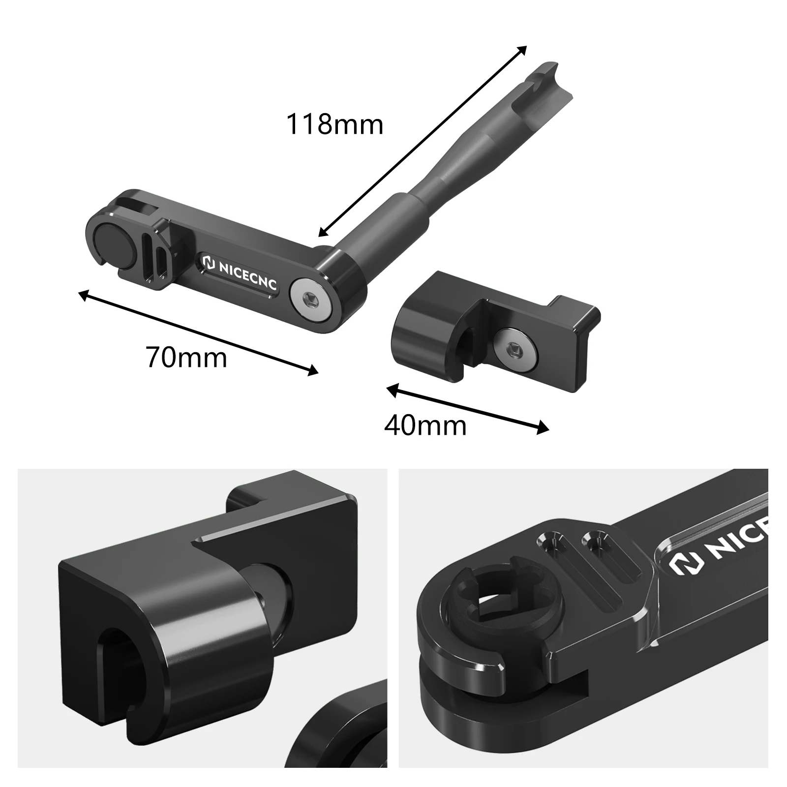 Für Kawasaki KLR 650 2011-2018 Motorrad Ein-Finger-Kupplungshebel Für Kawasaki KLR650 2018 2017 2016 2015 2014 2013 2012 2011 – Detail 2