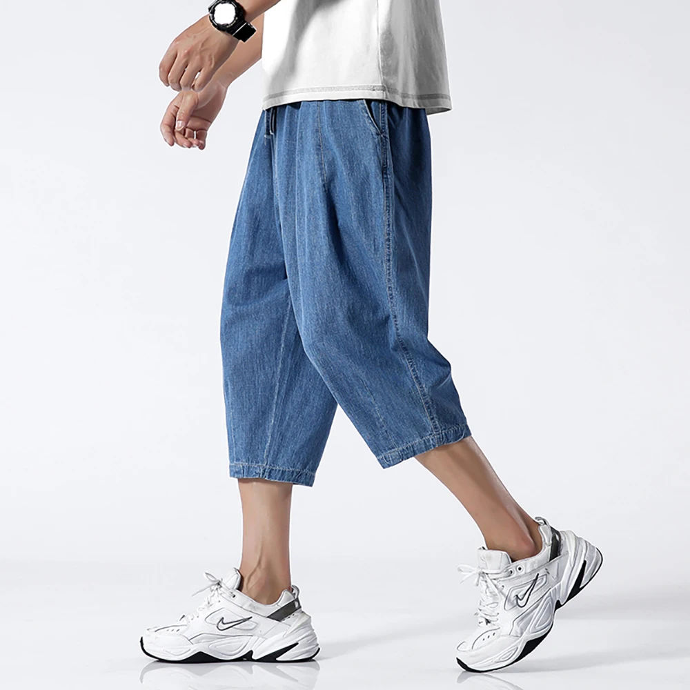 Pantaloncini Di Jeans Di Nuova Moda Da Uomo Pantaloncini Di Jeans Casual Pantaloni Estivi Per Il Tempo Libero Streetwear Hiphop Harem Boardshorts Abbi