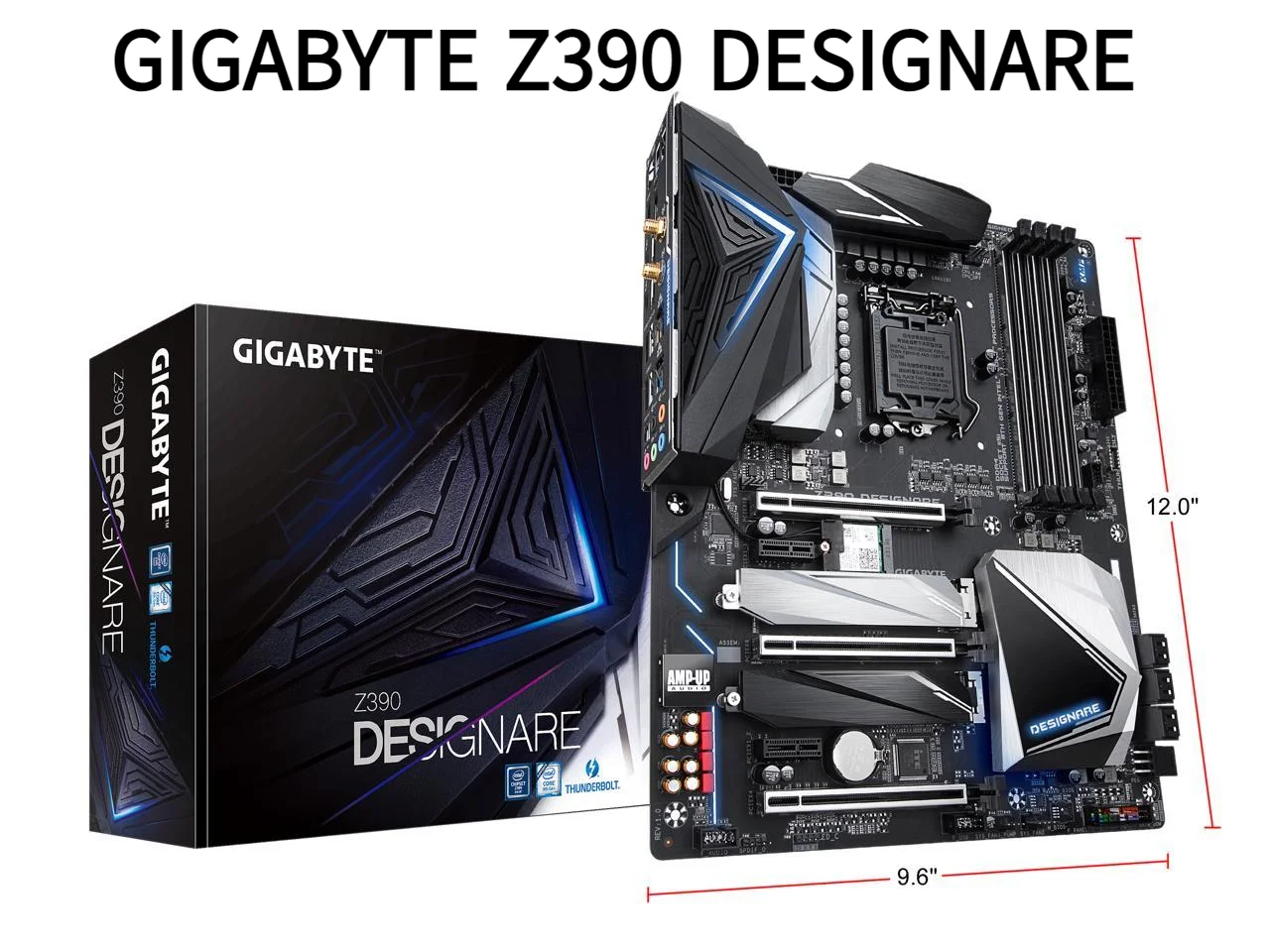 Gigabyte Z390 Designare Scheda Madre Da Gioco Lga 1151 Serie 300 Intel Z390 Hdmi Sata 6 Gb/S Usb 3.1 Atx Thunderbolt 3 Placa Mae