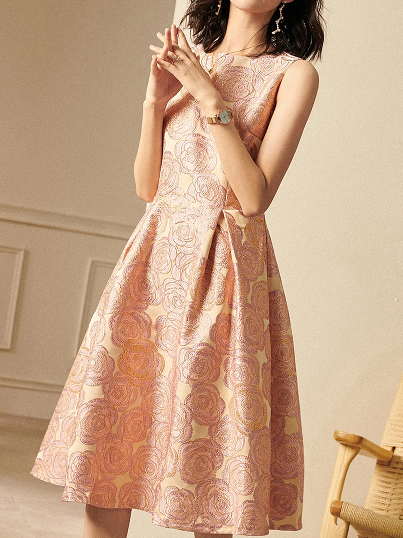 DEVCHATA أنيقة المرأة بلا أكمام الصيف الجاكار بوهو...