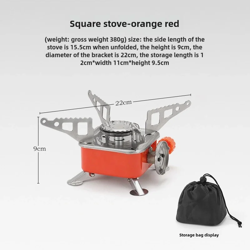 2pcs Outdoor Mini Square Cooktop Portable Folding Gas Cooktop Card Camping Cookware Ultra Light Travel Hiking Equipment gas stove gas burner