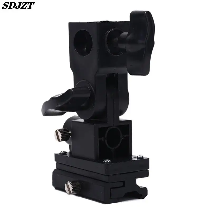 B-Type Flash Hot Shoe Bracket Tripod Umbrella Holder Swivel Light Stand Adapter Bracket B 1pc camera accessories camera bracket camera mount bracket