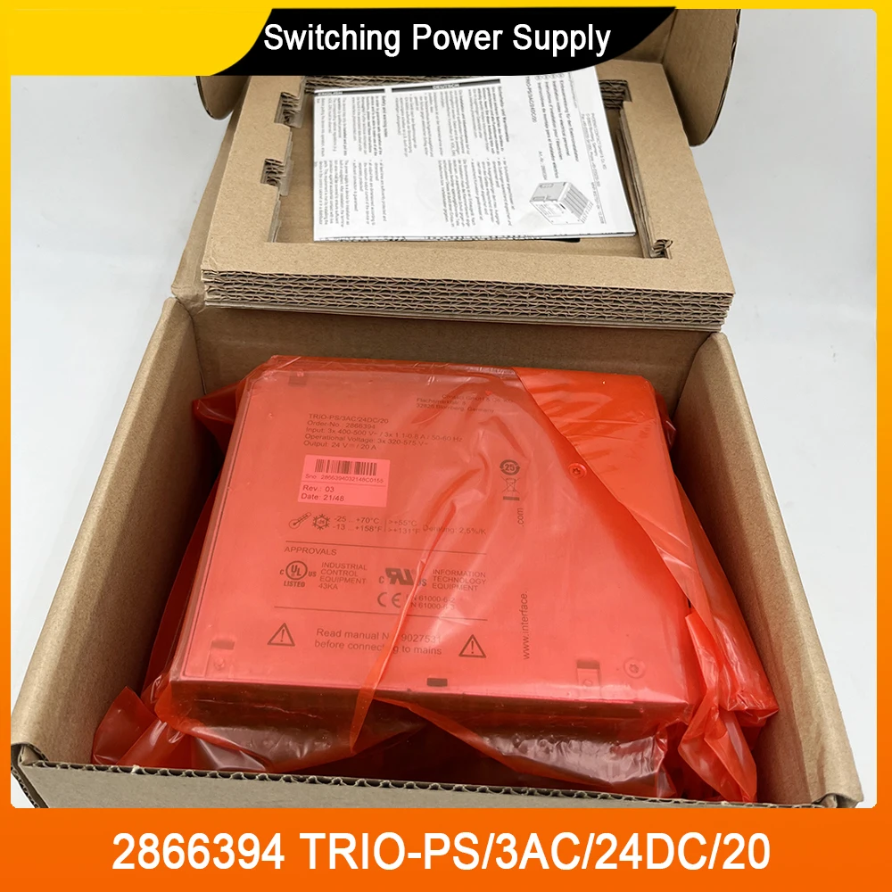 

2866394 TRIO-PS/3AC/24DC/20 For Phoenix Switching Power Supply