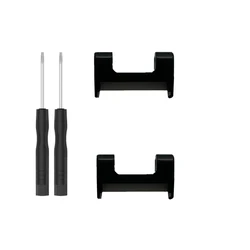 Durable Metal Watch Strap Adapter with Tool for Smartwatch Accessories (Black)
