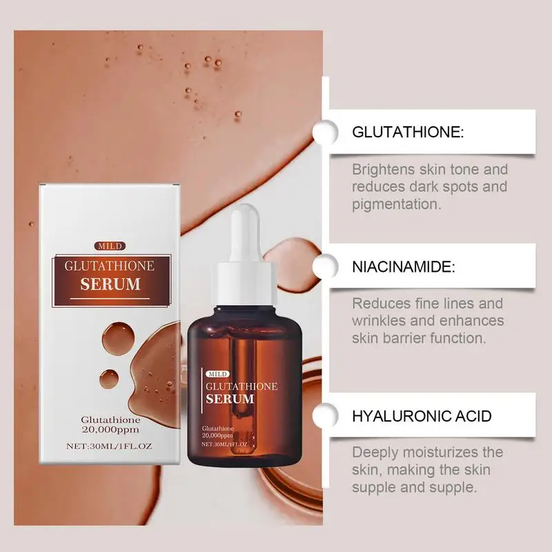 Glutathione Serum 30ml Dark Spots Fine Lines Wrinkles Collagen Skin Rejuvenation Face Repair Essence
