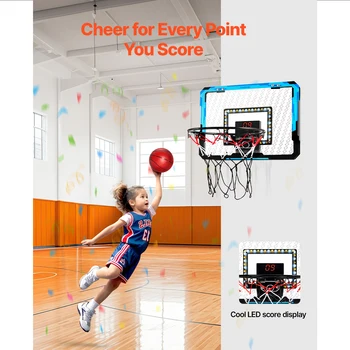 VEVOR Kids Sports Toys Basketball Balls Toy Wall Type Foldable Basketball Hoop Throw Outdoor Indoor Games for Boys Girls 3+ Gift 2