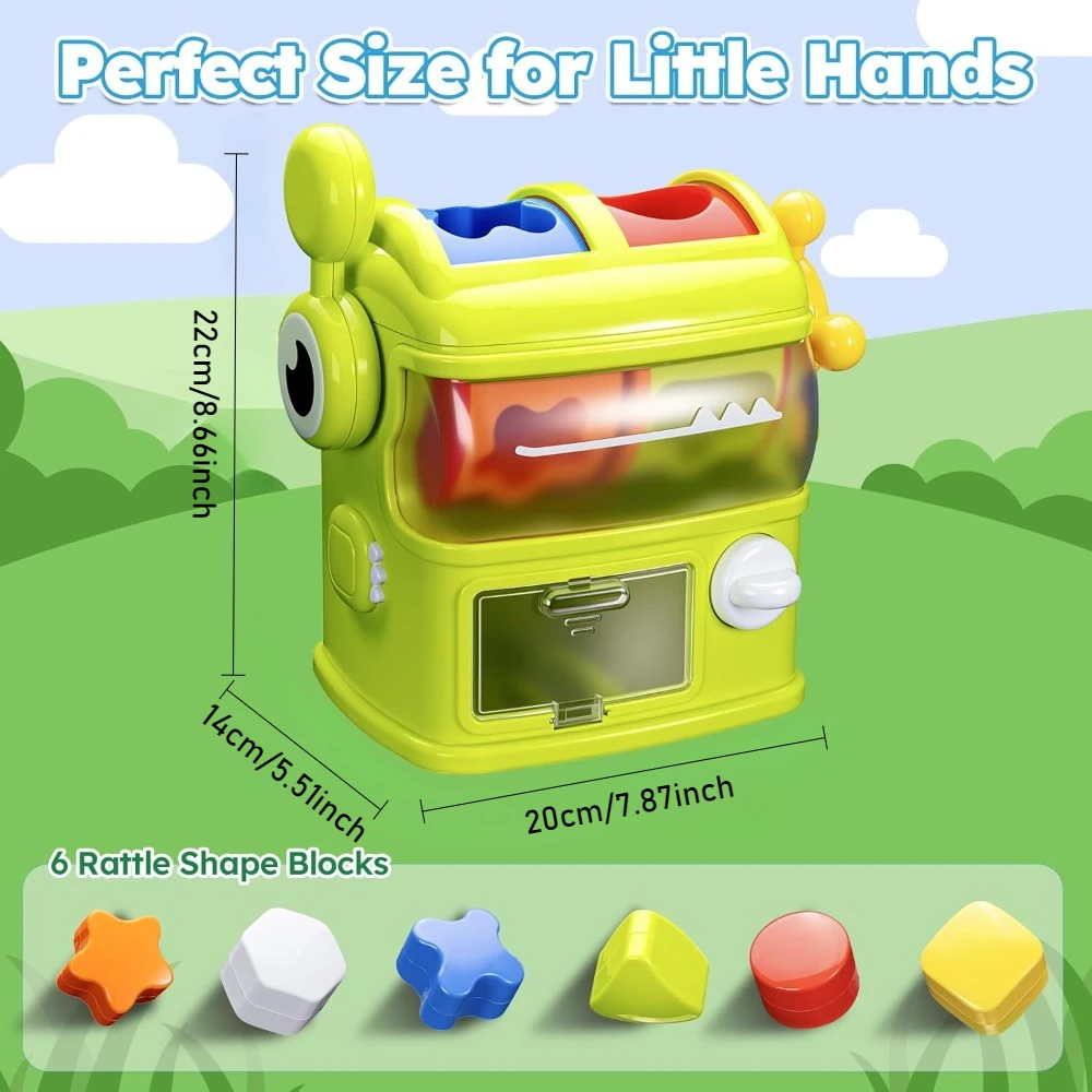 Children's Colour And Shape Sorting Building Blocks Sensory Toy_voghion.com