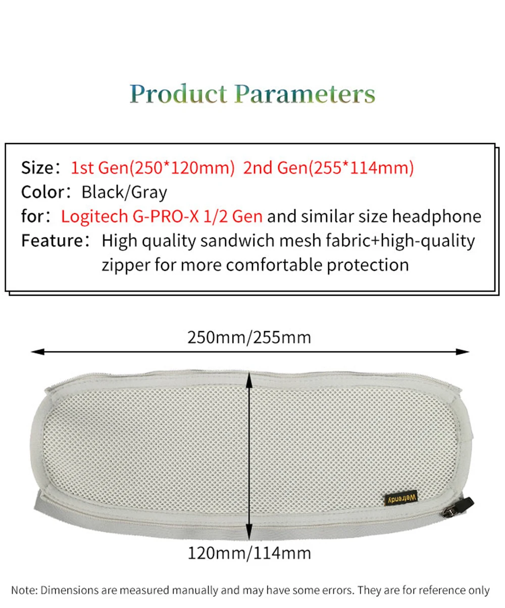 Headphone Head Beam Cover for Logitech G PRO X 1/2 Gen Earphone Protective Case GPROX Headset Headbeam Protector Sleeve