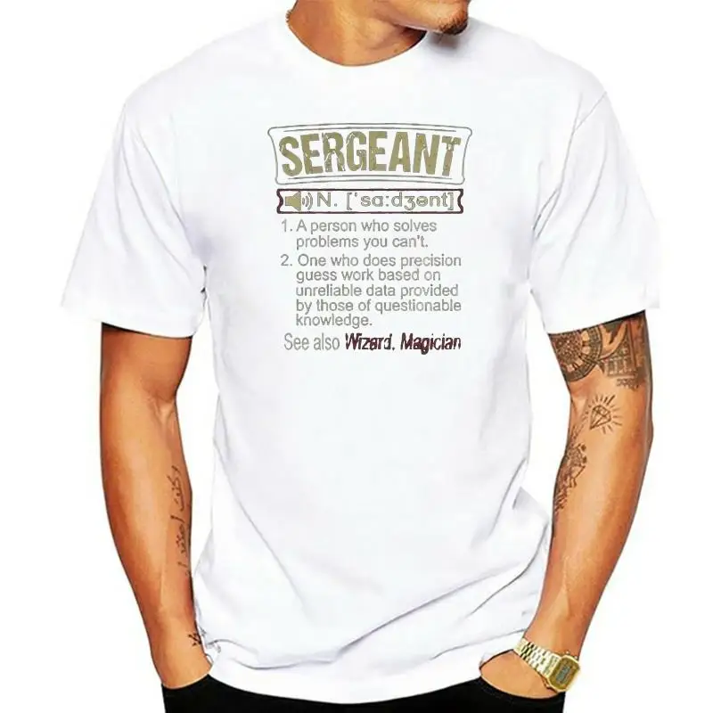 

Fashion What Does Sergeant Mean T Premium Tee T-shirt Trendy