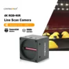 High Sensitivity 4K RGB+NIR 400-1100nm 40kHz Cameralink Color Line Scan Infrared Camera for  Web Inspection 1