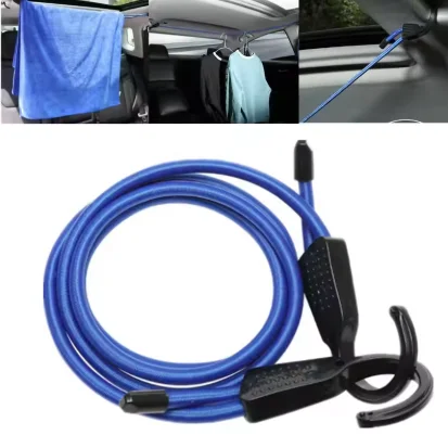 Set 6 Cinghie Bungee Elastiche Con Ganci – Per Bagaglio, Bici E Auto – Made In UK