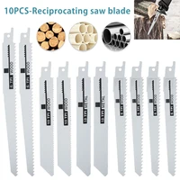 10Pcs Reciprocating Saw Blades Saber Saw Handsaw Multi Saw Blade For Wood Metal Plastic Pipe Cutting Power Tool Accessories 1