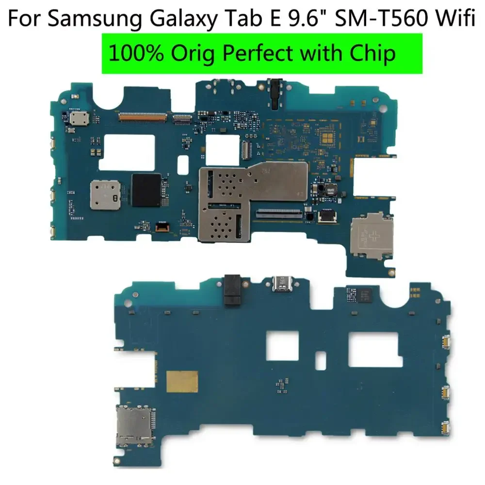 

Shyueda 100% оригинальная 99% новая материнская плата AAA + для Samsung Galaxy Tab E 9,6 "SM-T560 Wifi Материнская плата логическая плата + чипы