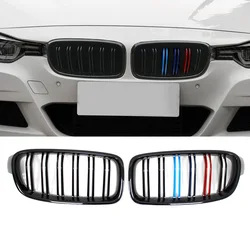 Premium Dual Slat Front Kidney Grille - High Quality ABS Car Styling Auto Accessory (M Color)