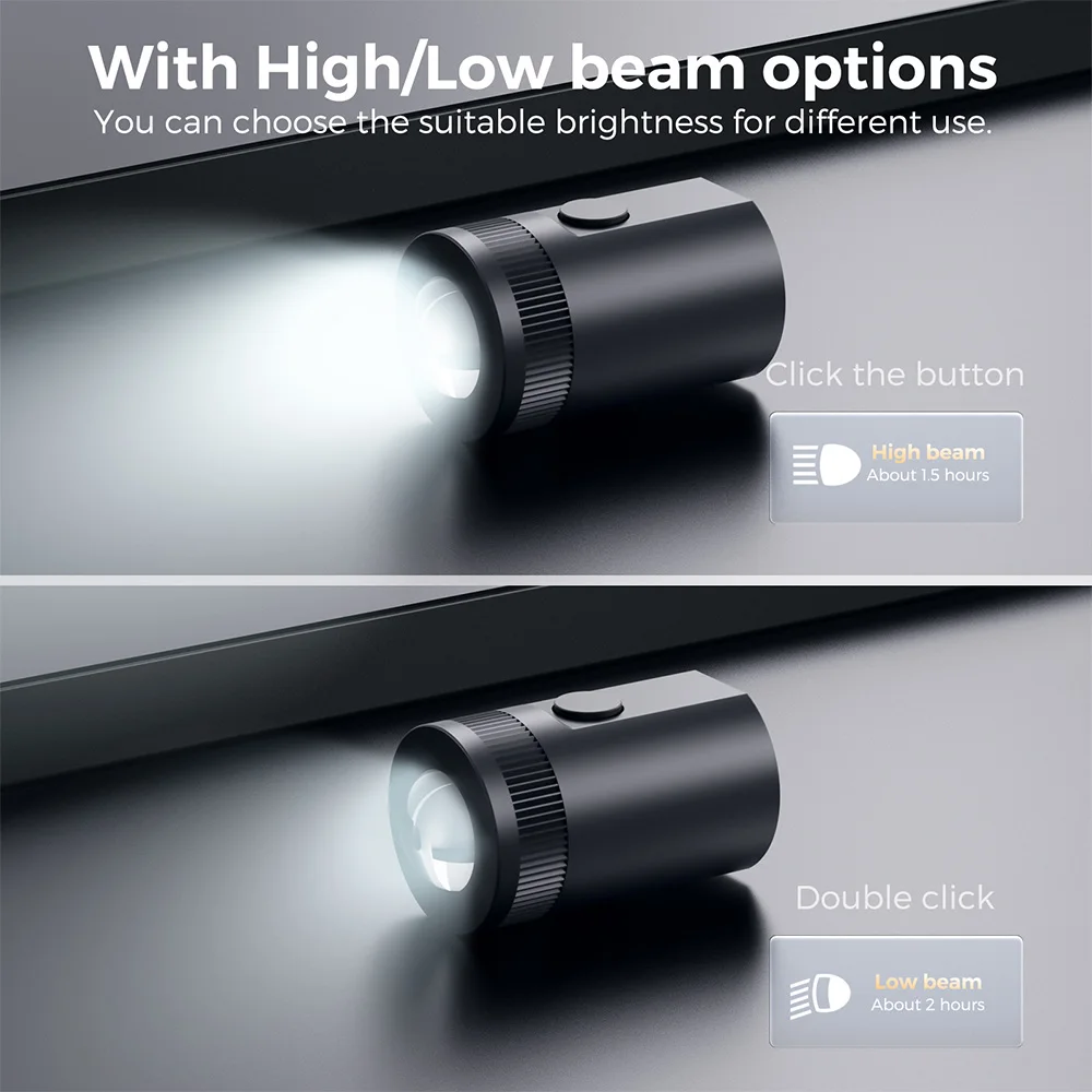 Finger Glove Flashlight Adjustable Rechargeable LED Lamp Gadget Tool Camping Equipment for Night Run Fishing Cycling