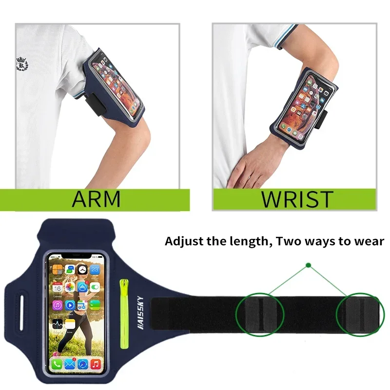 Running sports armband colors and lifestyle use.
