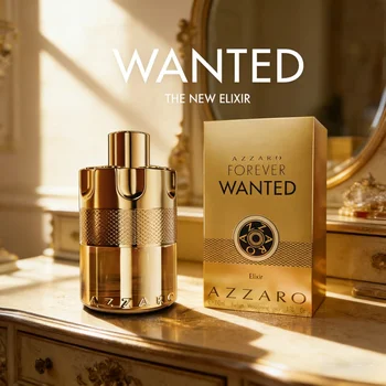 Azzaro Forever Wanted Men's Durable perfume, 3.4 oz. 100 ml luxurious wood amber tone, showing eternal charm 1