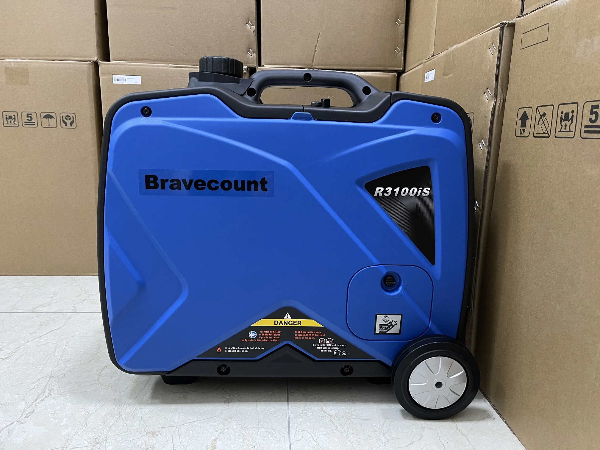 PortableAC230V50HzSinglePhase3kW30kgInverterSilentGasoline