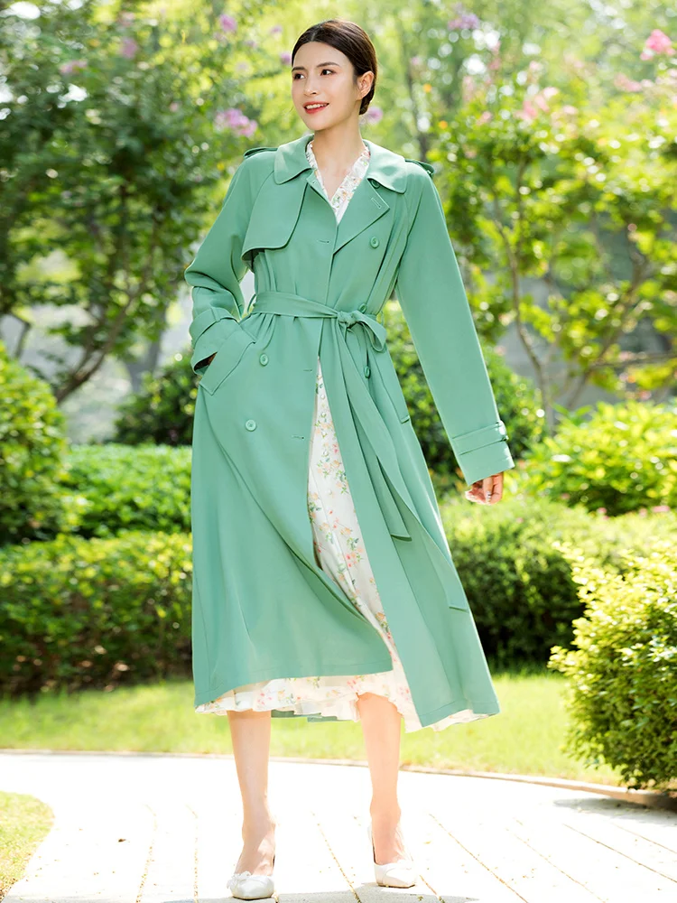 

Chic Is Popular This Year. Beautiful Trench Coats Are Popular, and the 2023 New Women's Mid Length Design Feels