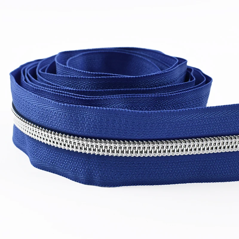 Nylon Zippers Silver Teeth Roll for Sewing and DIY Tailoring Accessories