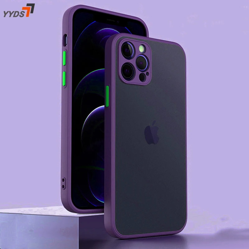 YYDS противоударный квадратный матовый чехол для телефона iPhone 13 12 11 Pro Max Mini XS XR X 8 7