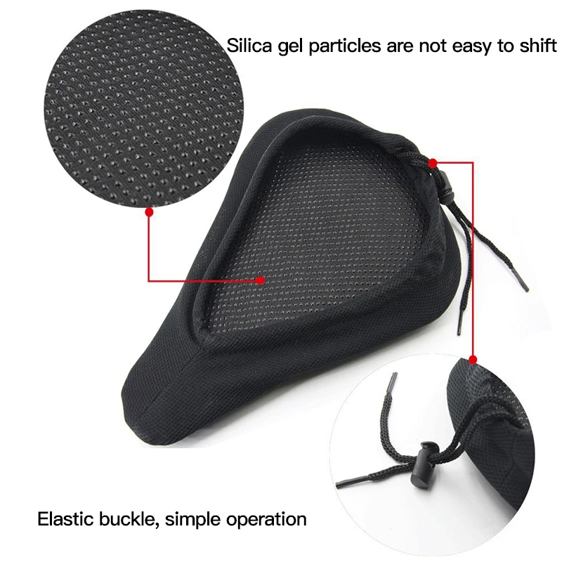 Bicycle Saddle Cover Gel Cushion for Exercise Bike