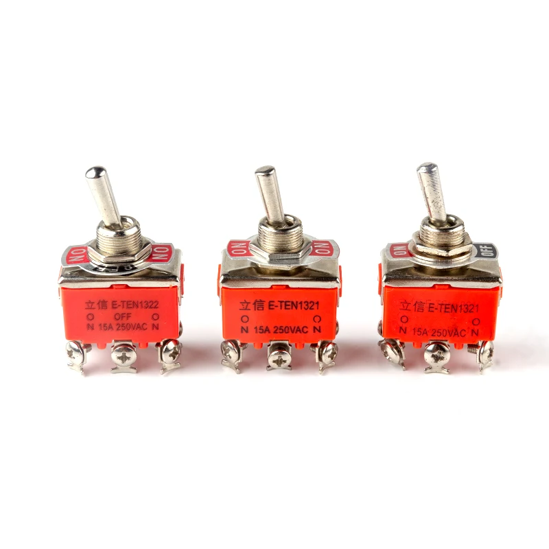 Рычажный переключатель E-TEN1021 E-TEN1121 E-TEN1122 E-TEN1221 E-TEN1321 15A 250VAC ON-OFF-ON Rocker switch