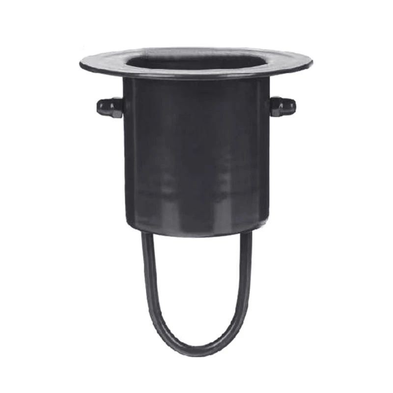 Rain Chain Gutter Adapter Black with Bolts Stainless Steel Texture Suitable for Easy Installation on Roof Drain Holes 37JD