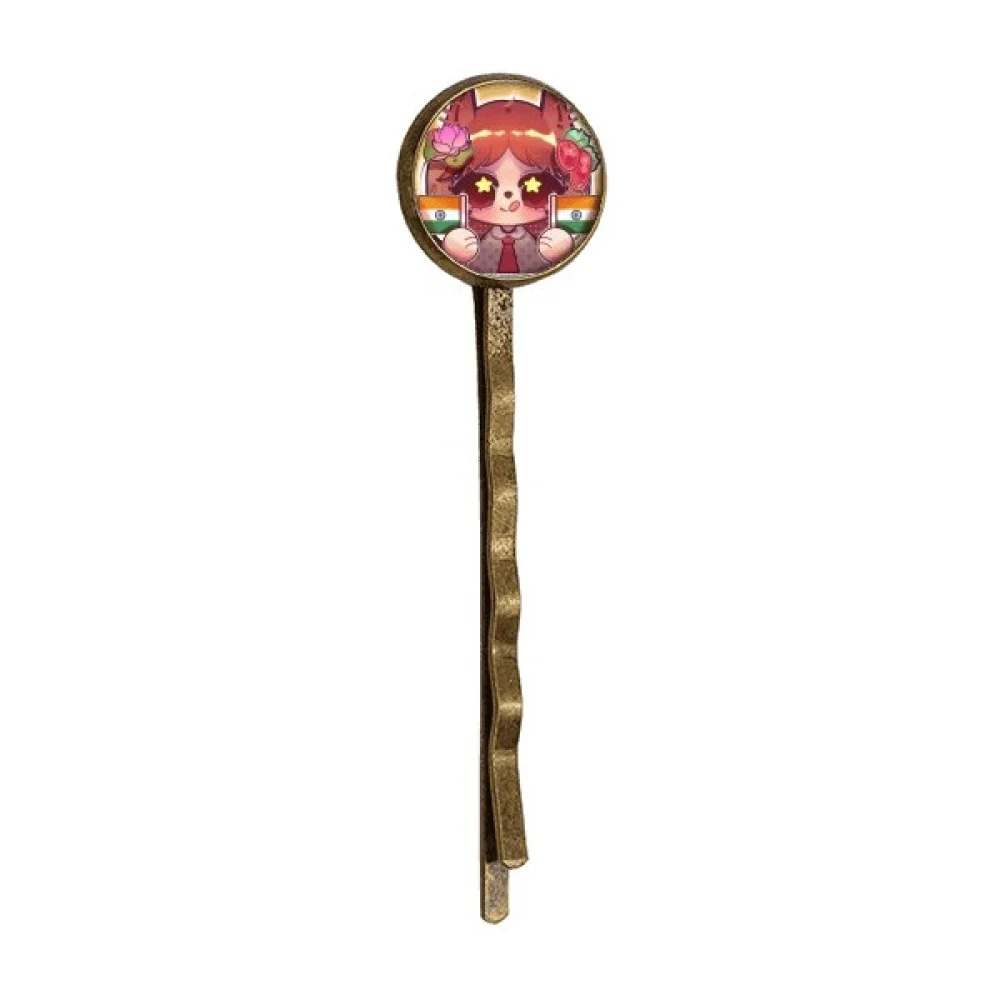 

Squirrel Flag Lotus Retro Metal Hair Bobby Pin Headwear