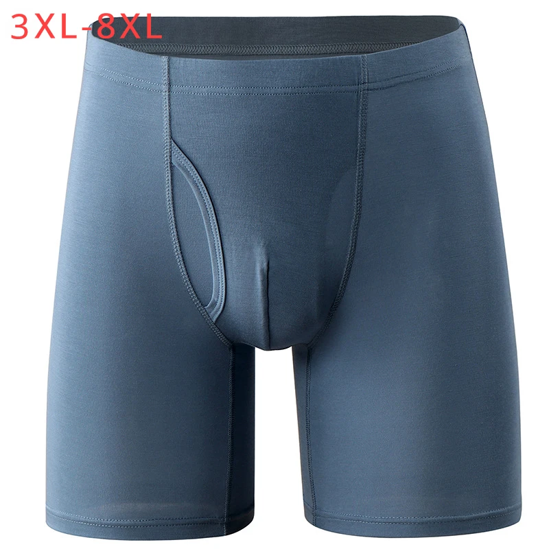8Xl Extra Long Boxer Men Underwear Soft Vita Alta Plus Size 7Xl 6Xl Sports Boxer Maschili 5Xl Fat Pantie Slim Fit Mutande