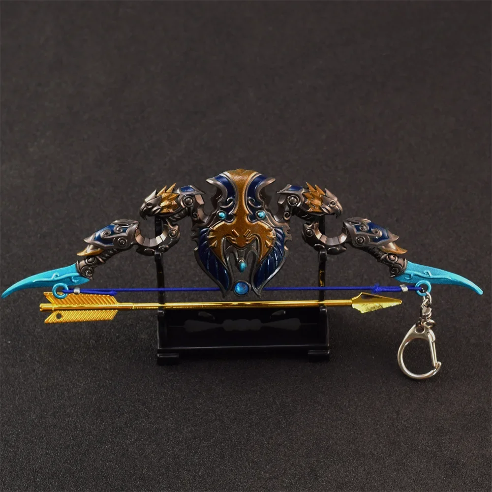 World of Warcraft Weapon Thori'dal, The Stars' Fury Bow Sunwell Kil'jaeden Game Peripheral 18cm Metal Weapon Model Sword Toys 2