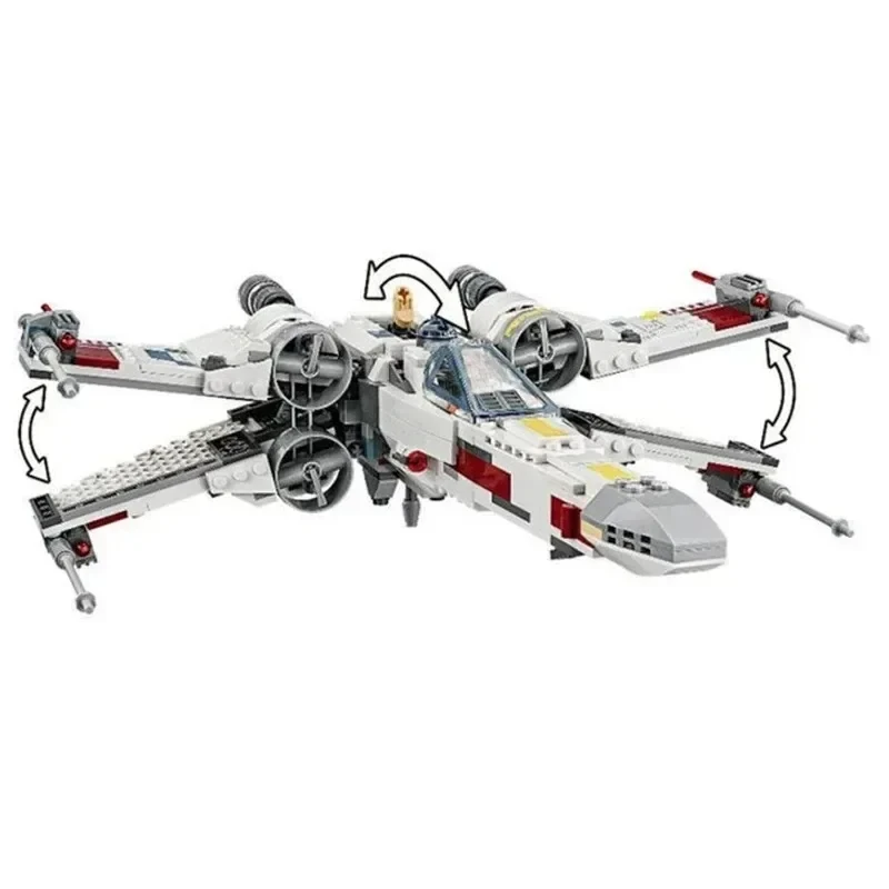 X-wing 크리에이티브 전투기 스페이스 빌딩 블록 모델 장난감 남녀 생일 파티 선물로 새롭게 출시되었습니다.