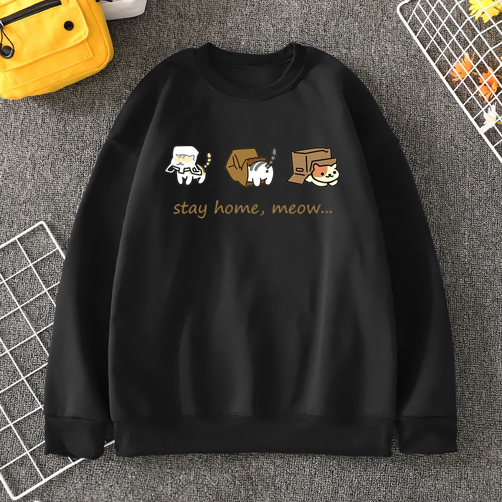 black color cat dad sweatshirt with cat cartoon